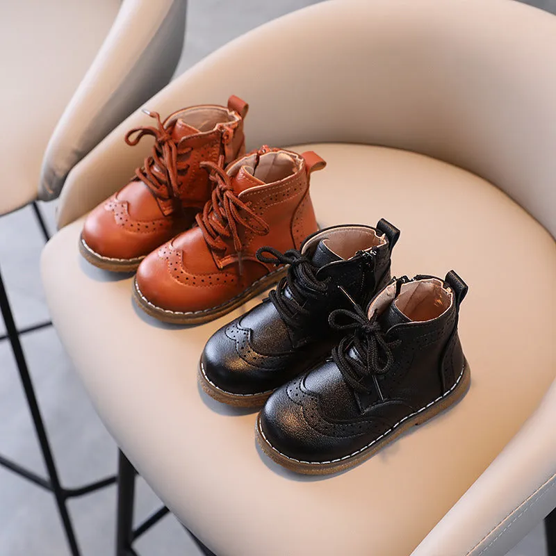 2024 Autumn Winter Children Boots Boys Girls Short Boots