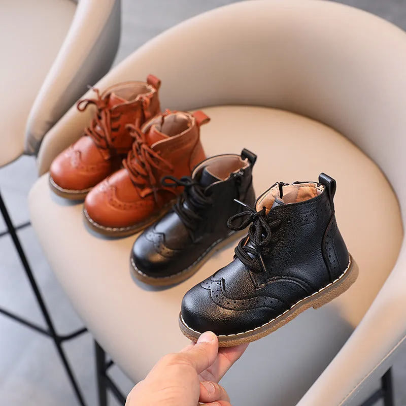 2024 Autumn Winter Children Boots Boys Girls Short Boots