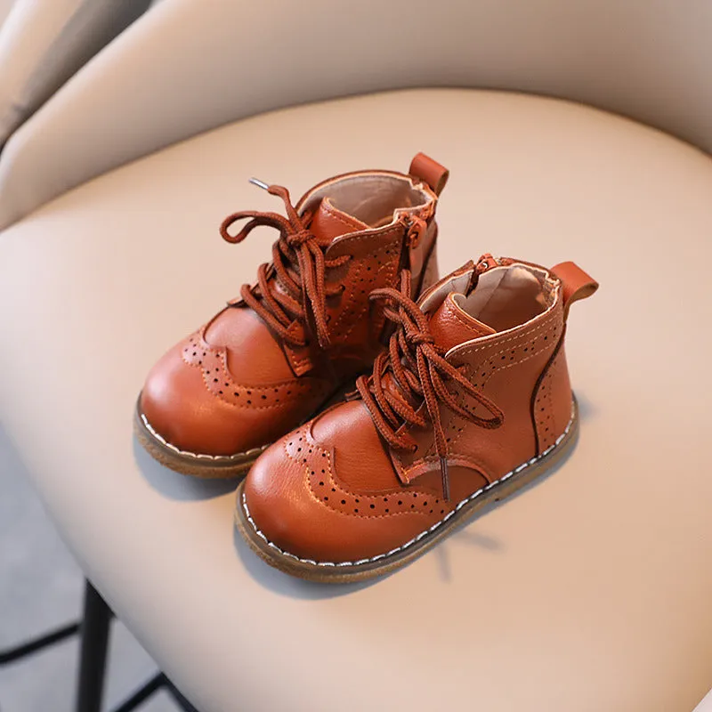 2024 Autumn Winter Children Boots Boys Girls Short Boots