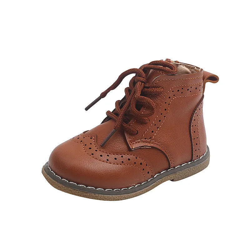 2024 Autumn Winter Children Boots Boys Girls Short Boots