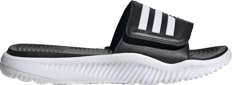 Adidas Alphabounce Slide 'Black White' Sandals, Black