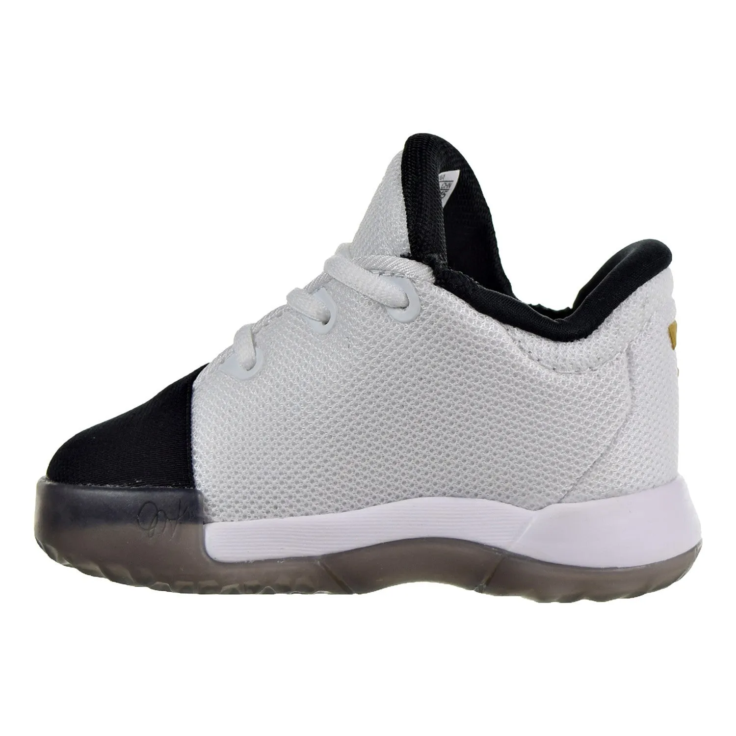Adidas Harden Vol.1 I Toddler's Shoes White/Black/Metallic Gold