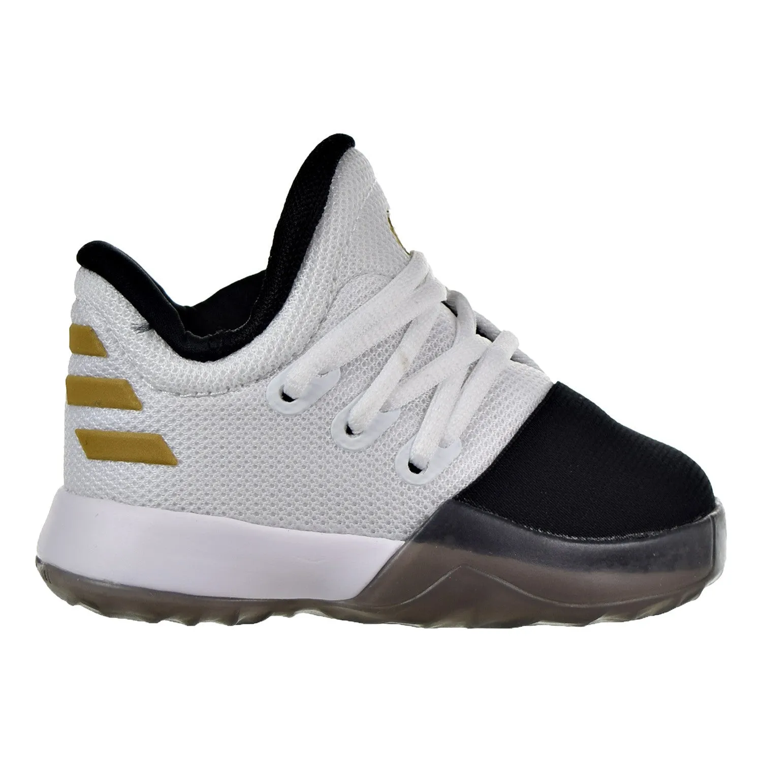 Adidas Harden Vol.1 I Toddler's Shoes White/Black/Metallic Gold