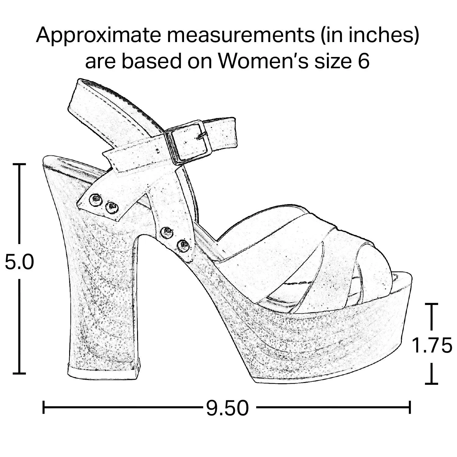 Ankle Strap High Heel Platform Sandal