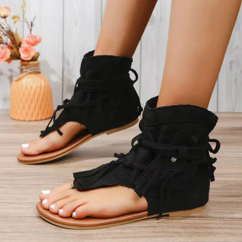 Bella | Fringe Detail Sandals