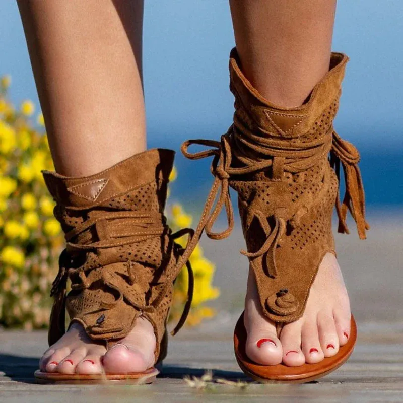 Bella | Fringe Detail Sandals