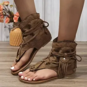 Bella | Fringe Detail Sandals