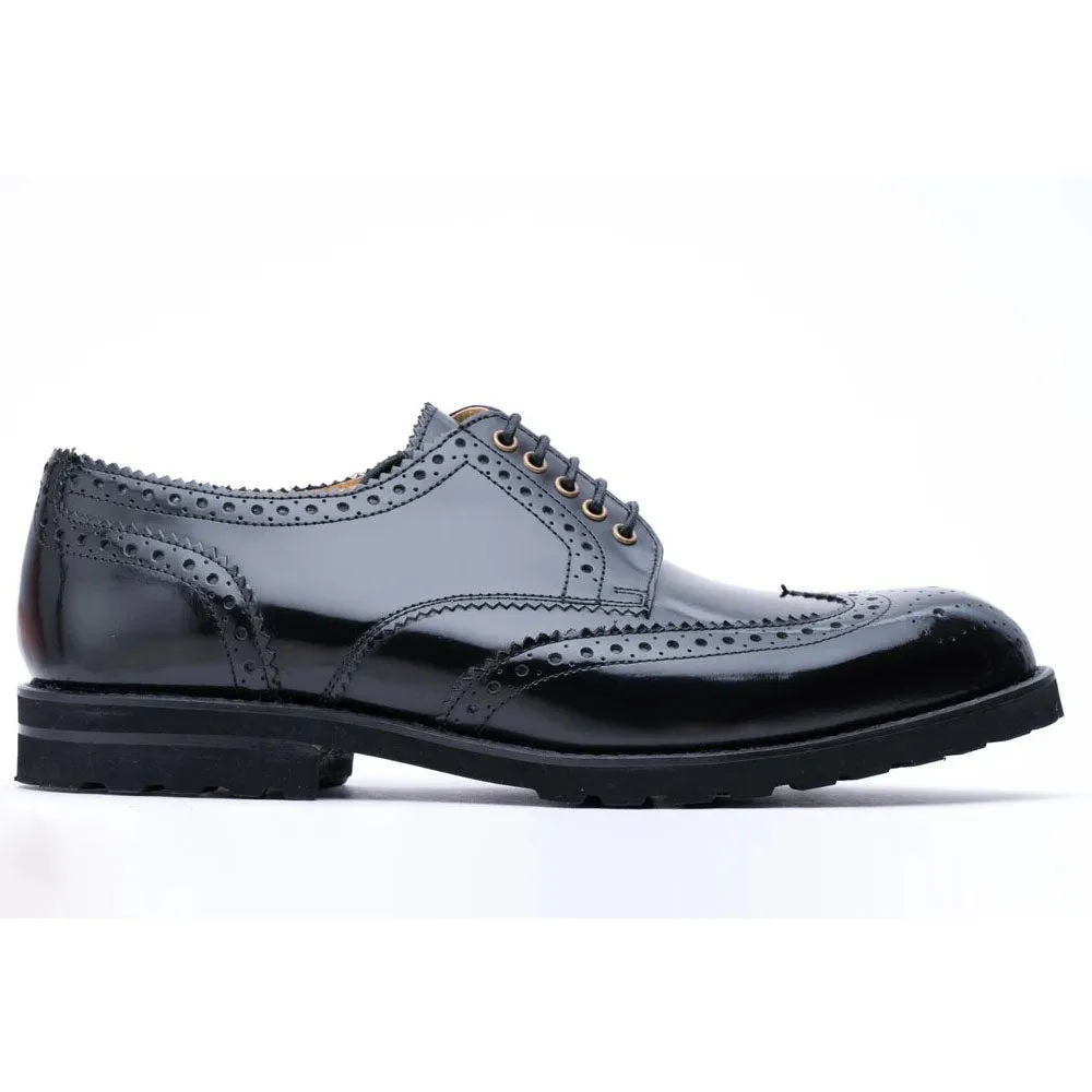 Black Brushed All Day Brogues