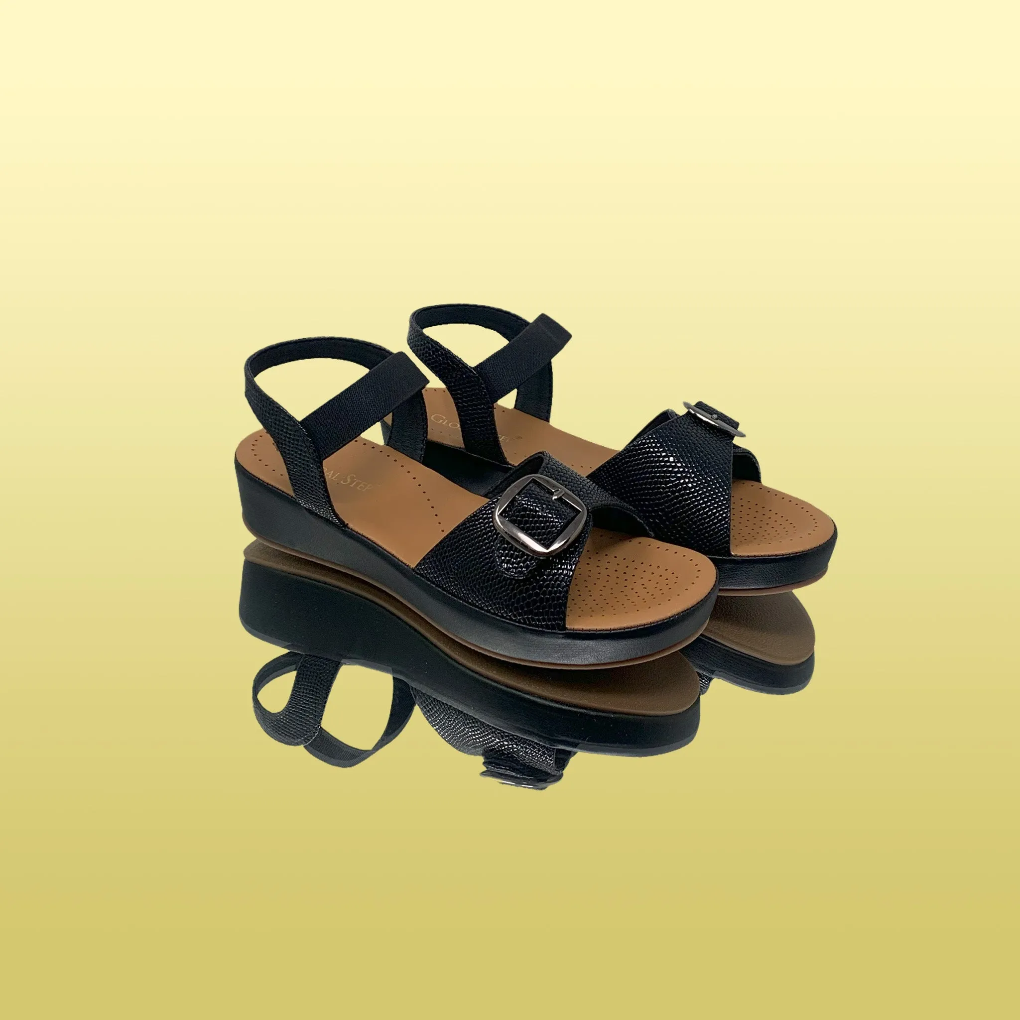 Black GlitzNoble Wedges