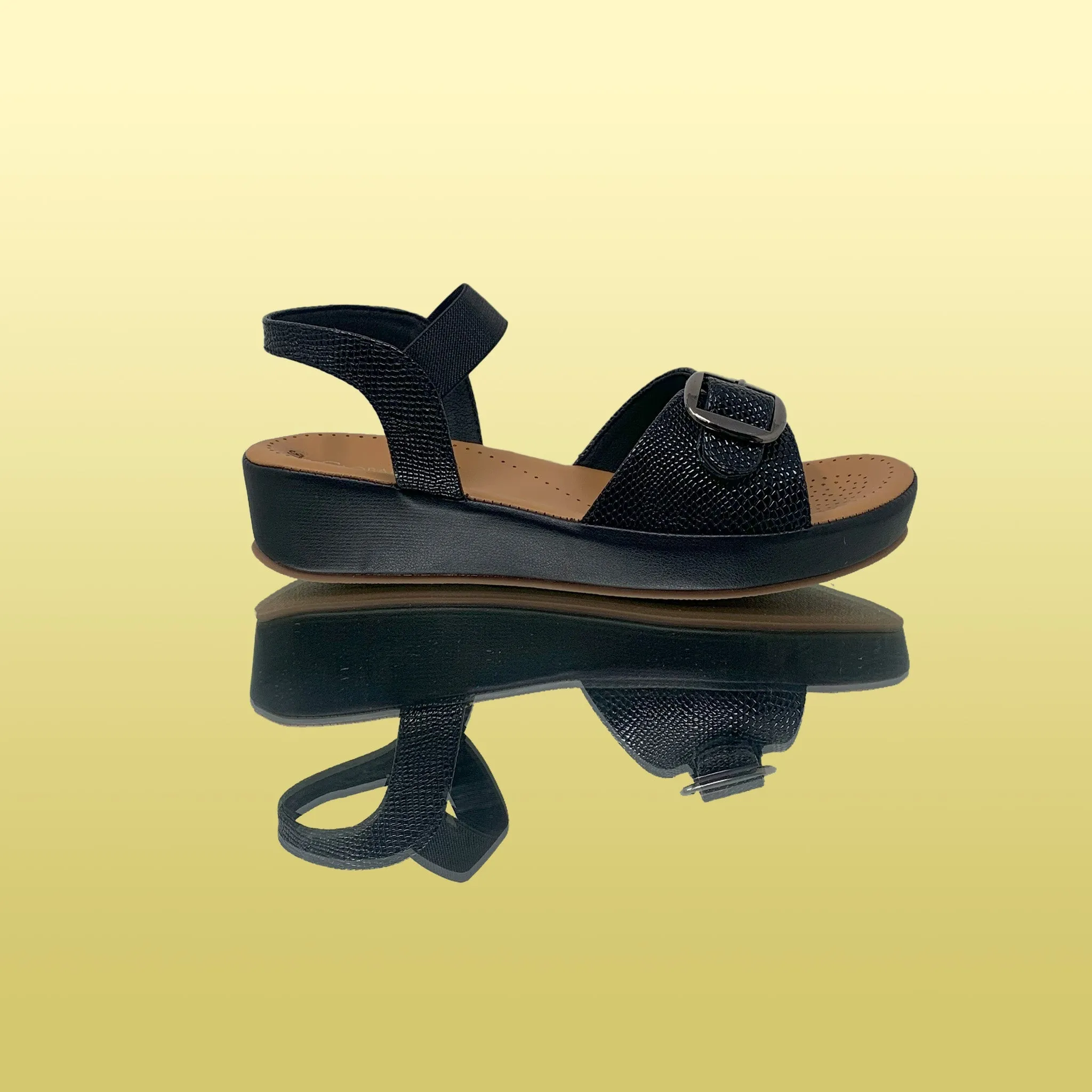 Black GlitzNoble Wedges