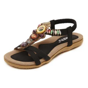 Bohemian Flat Ethnic String Strap Sandals