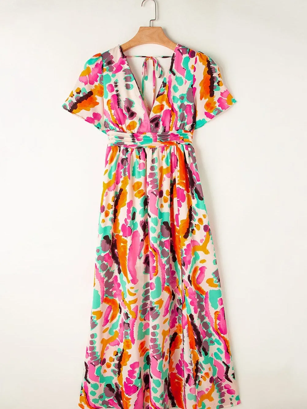 Bohemian V-Neck Maxi Dress