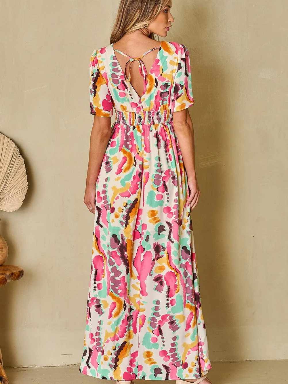 Bohemian V-Neck Maxi Dress