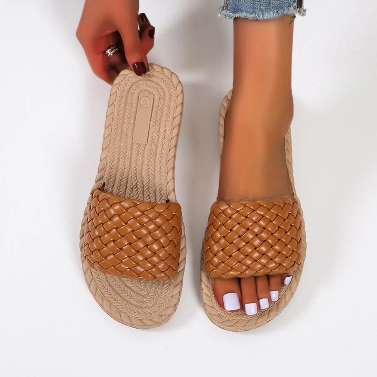 Boho Weave Braided Sandals