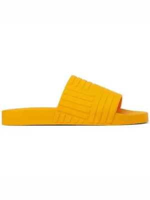 Bottega Veneta Carpet Carpet Rubber Slide Orange