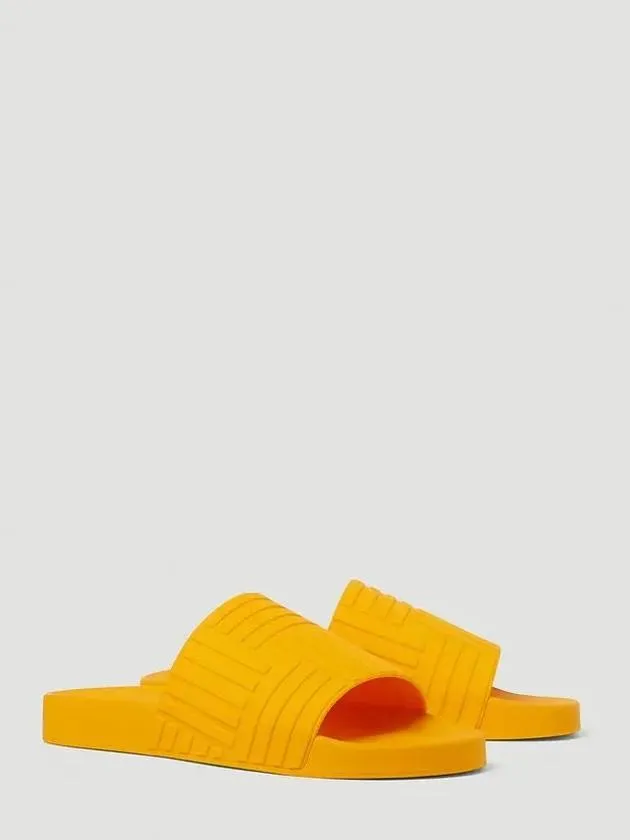 Bottega Veneta Carpet Carpet Rubber Slide Orange