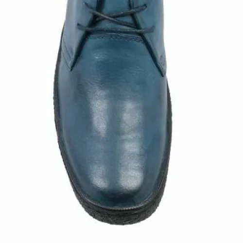 British Walkers Playboy Classic Men's Steel Blue Leather