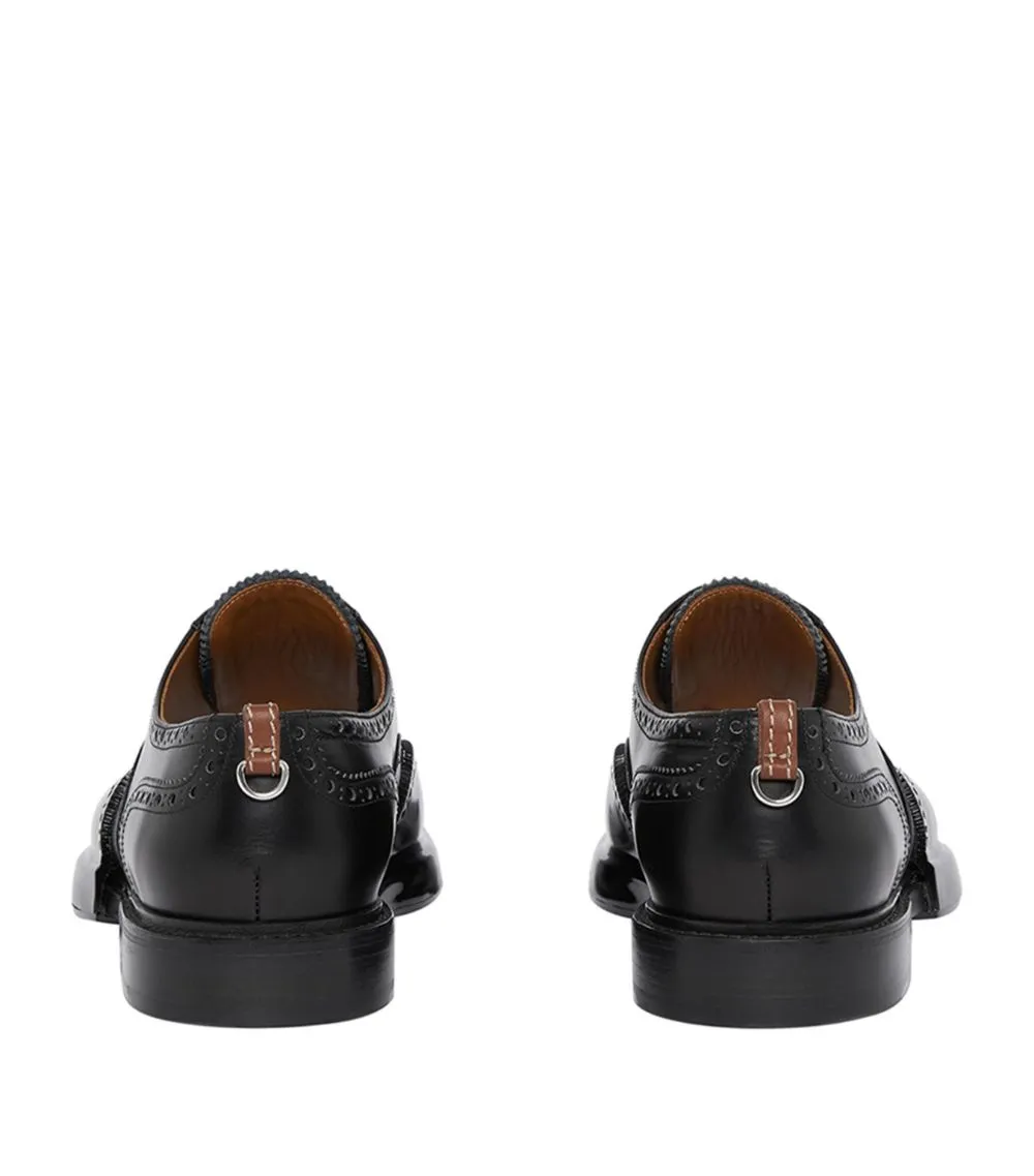 BURBERRY OXFORD BROGUES LEATHER SHOES