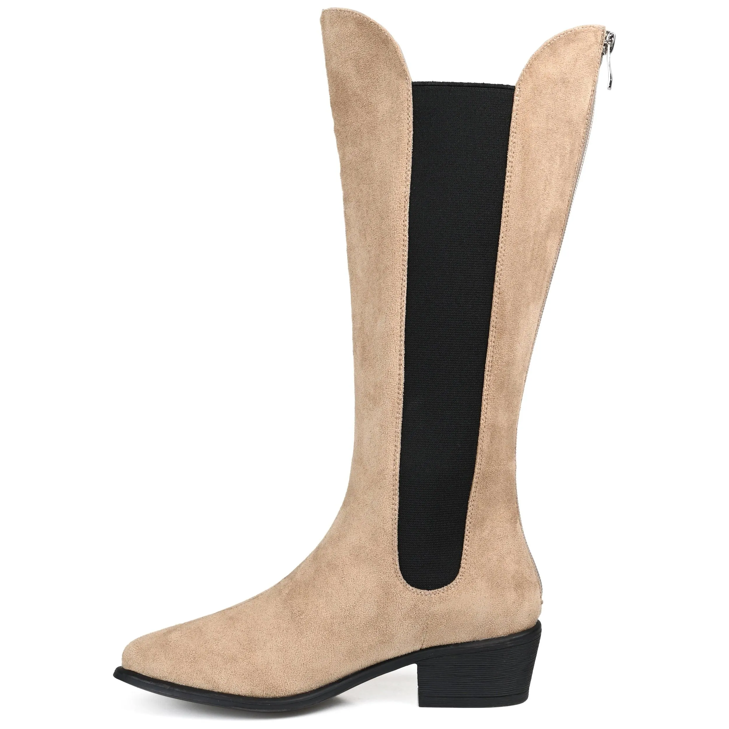 CELESST CHELSEA BOOTS IN FAUX SUEDE