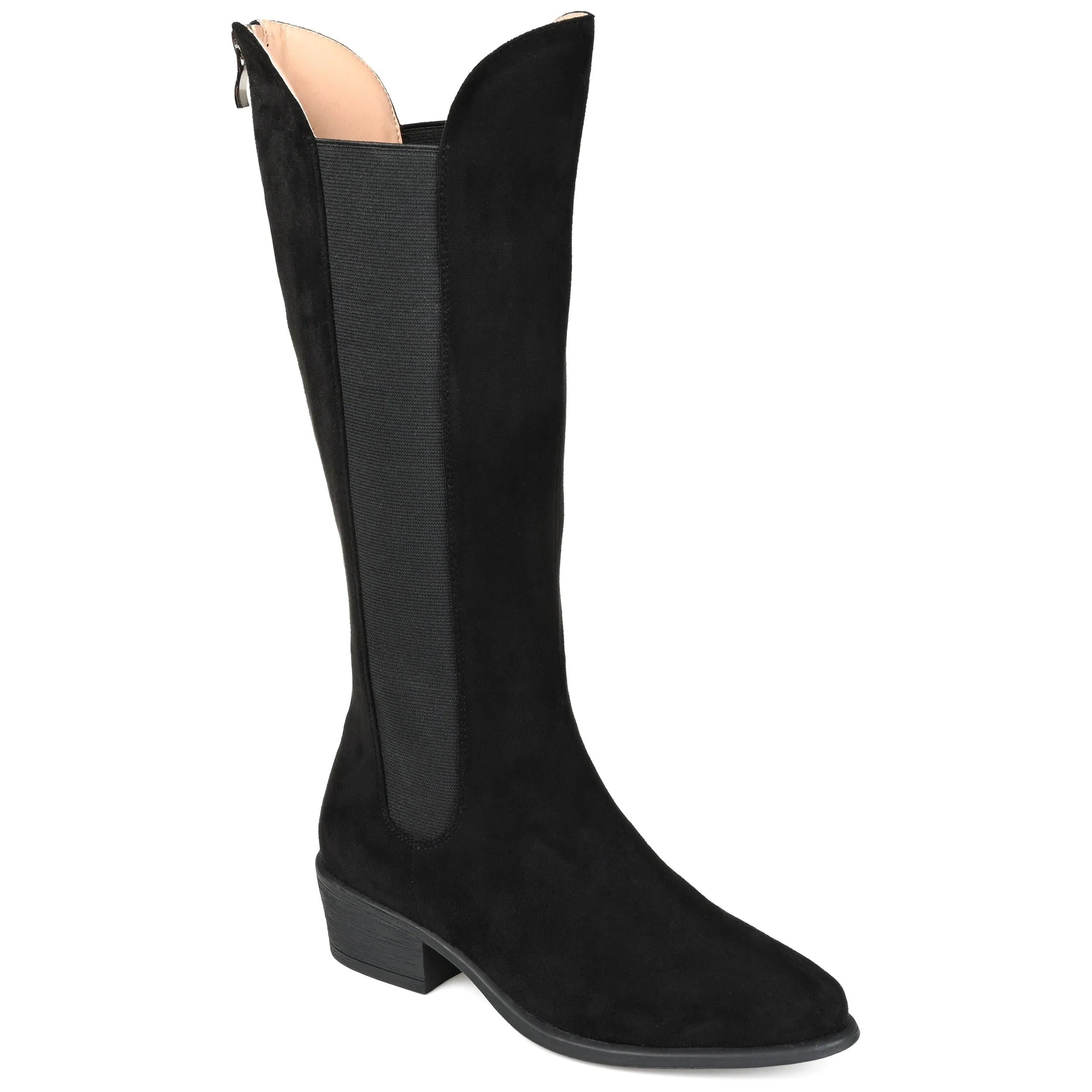 CELESST CHELSEA BOOTS IN FAUX SUEDE