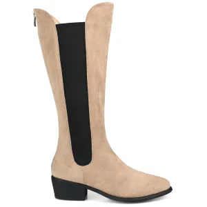 CELESST CHELSEA BOOTS IN FAUX SUEDE