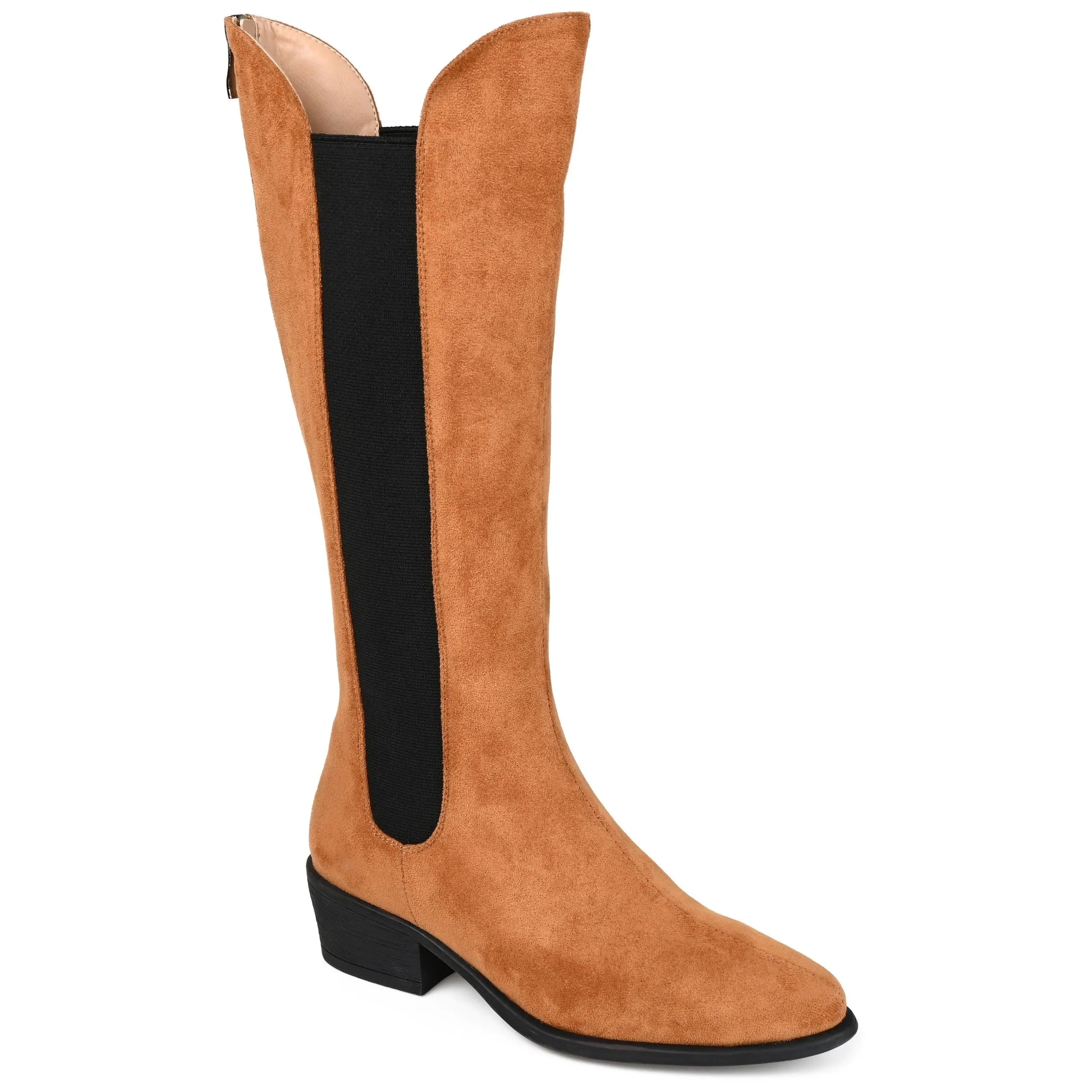 CELESST CHELSEA BOOTS IN FAUX SUEDE