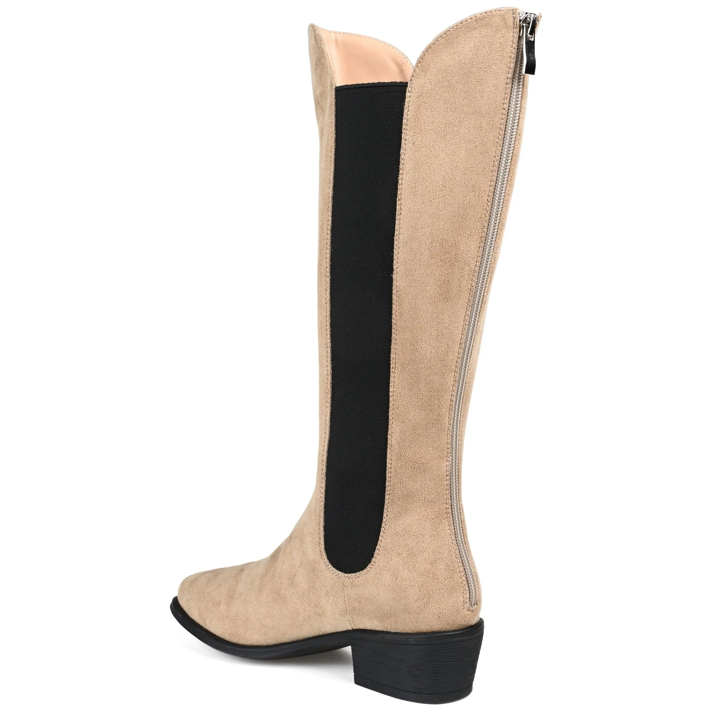CELESST CHELSEA BOOTS IN FAUX SUEDE