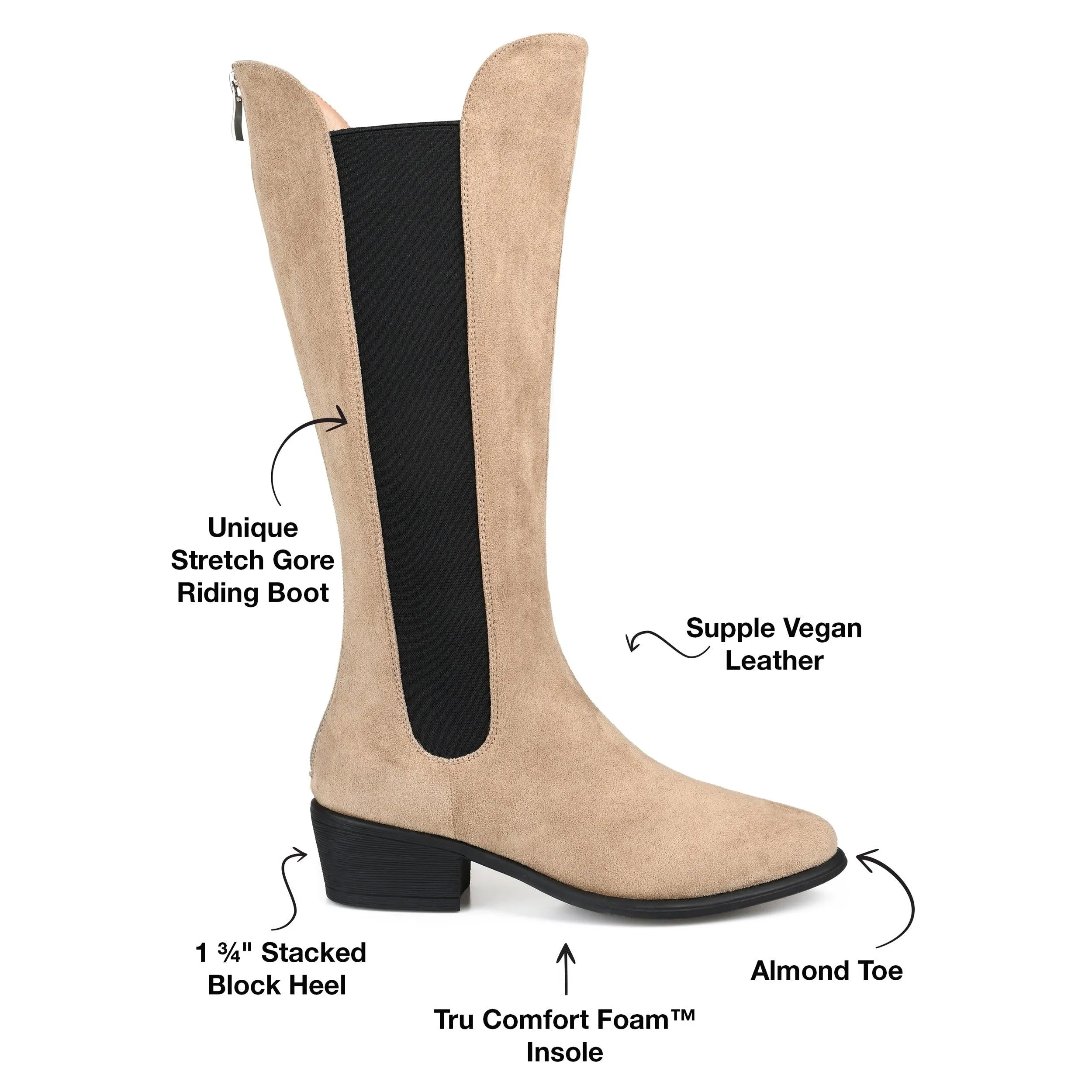 CELESST CHELSEA BOOTS IN FAUX SUEDE