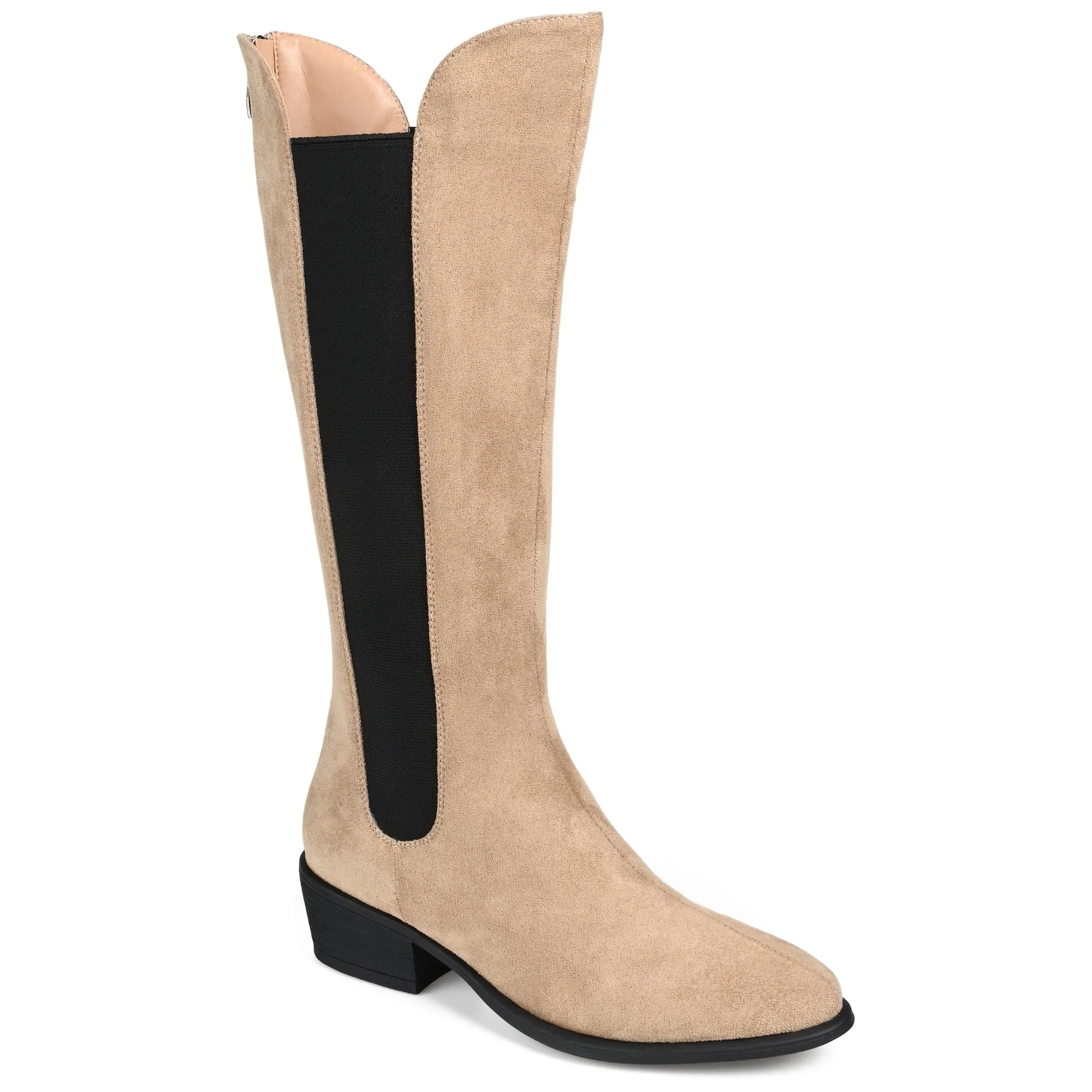 CELESST CHELSEA BOOTS IN FAUX SUEDE