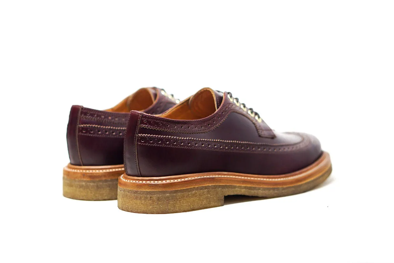 Concho Long Wing Brogues Cherry