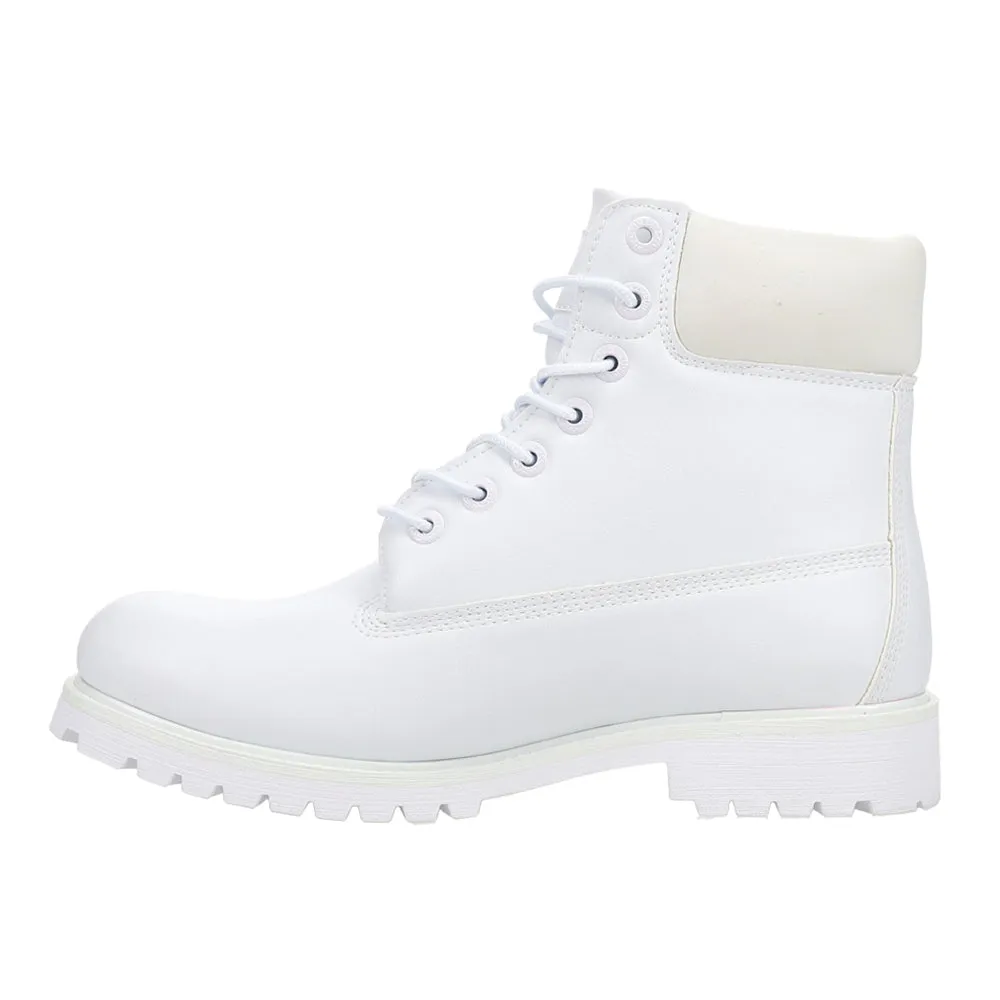 Convoy Round Toe Lace Up Boots