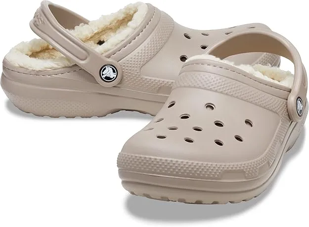 Crocs 207010 BONE Lined Classic Clog  207010-2YB