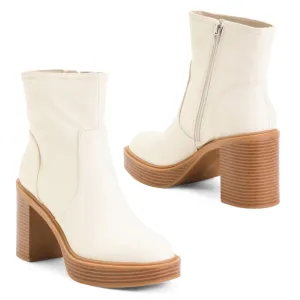 DOLCE VITA Women's Stacked Block Heel Boots