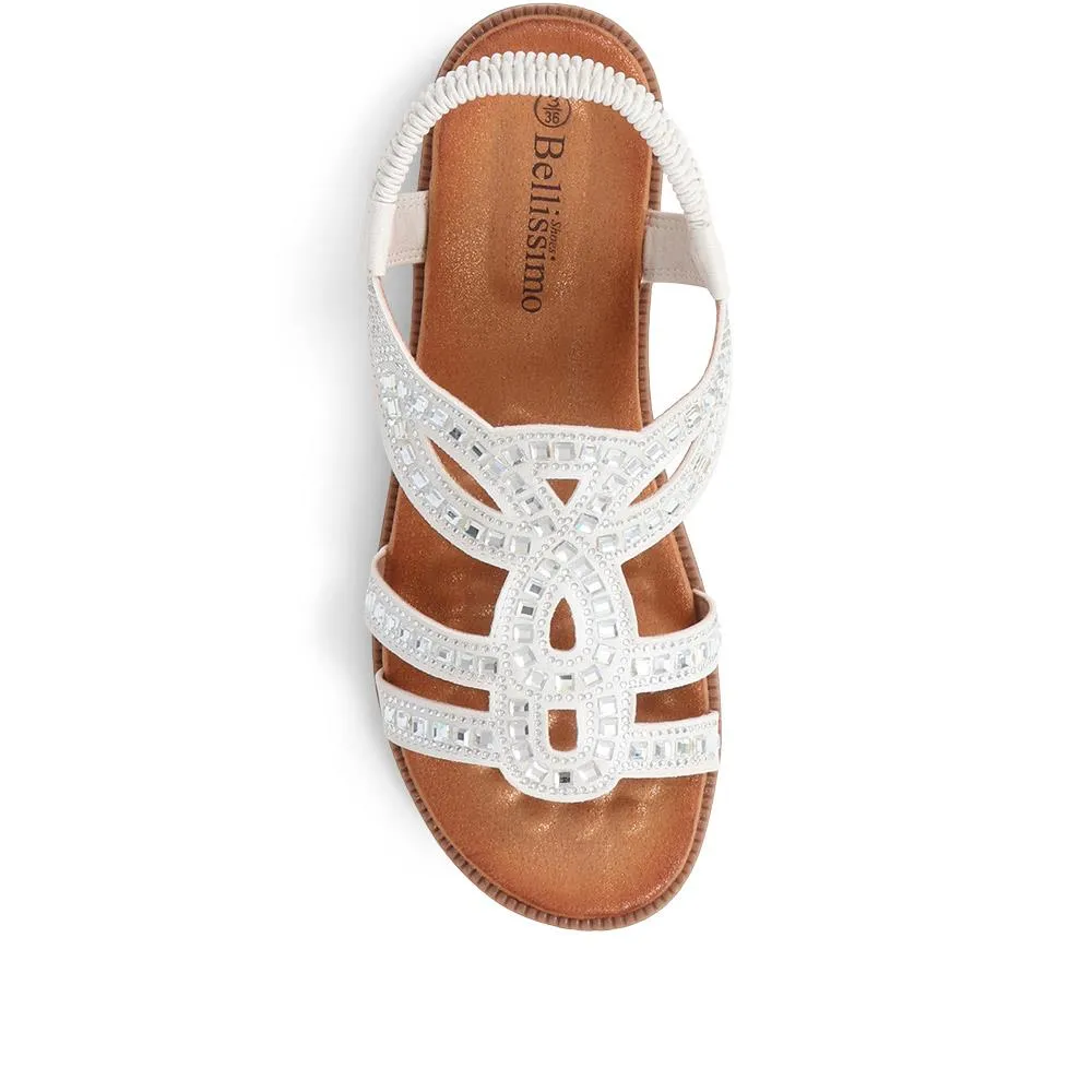 Embellished Slip On Sandals - BELBAIZH37049 / 323 381
