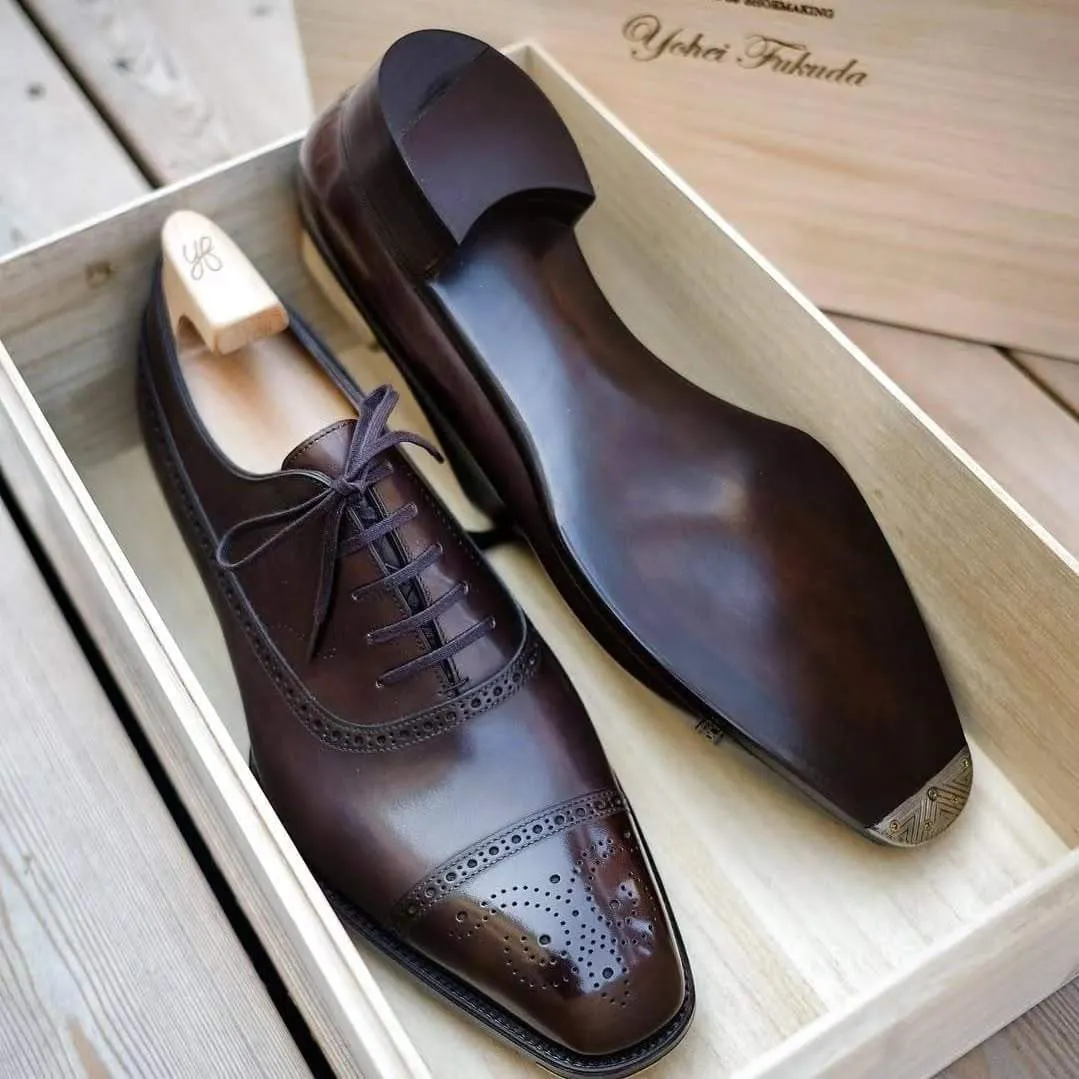 Genuine Leather Gentleman Brogues Men's Shoes