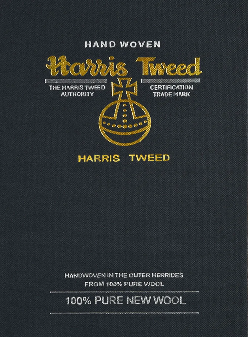 Harris Tweed Dark Gray Herringbone Suit