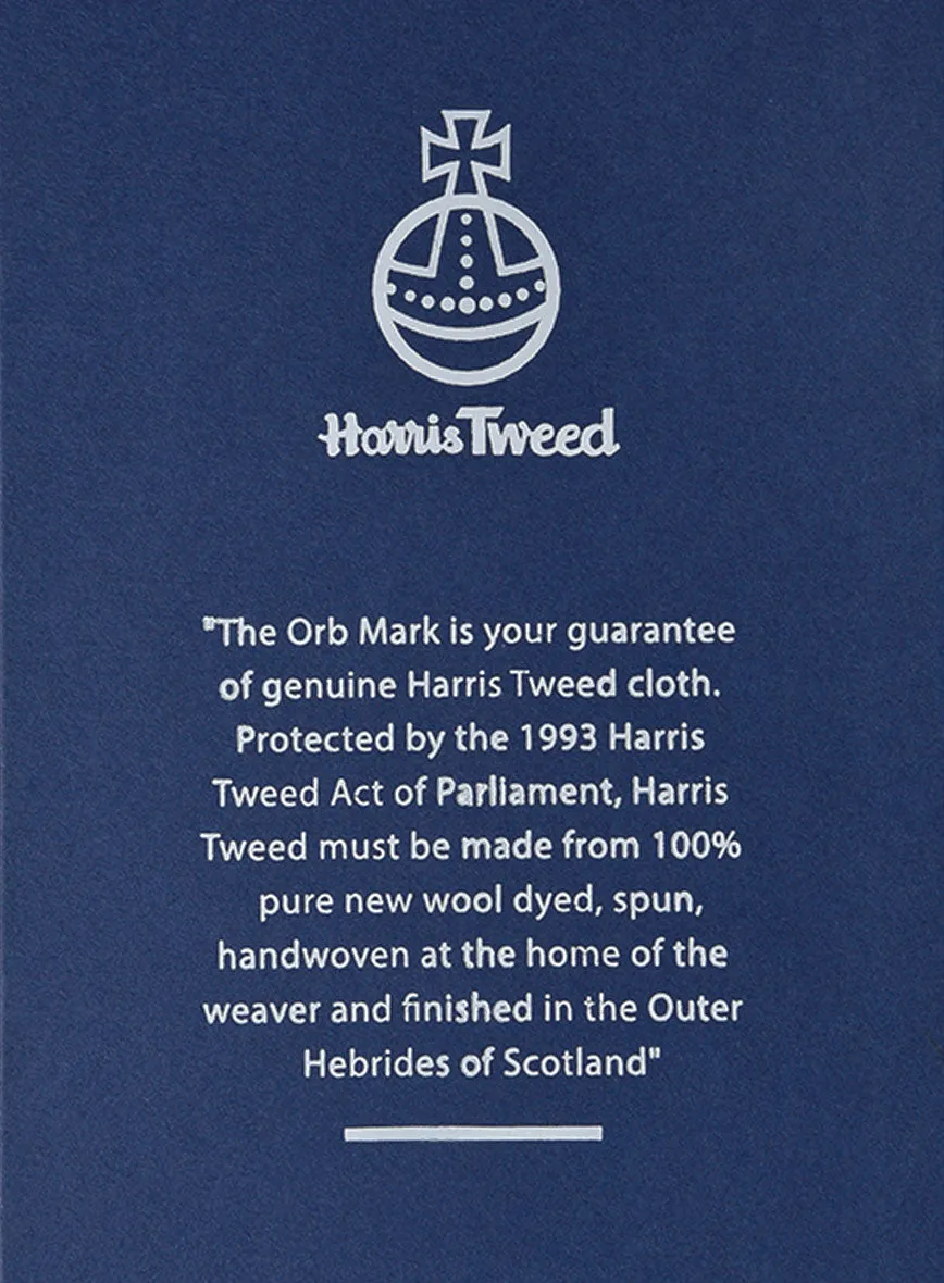 Harris Tweed Dark Gray Herringbone Suit