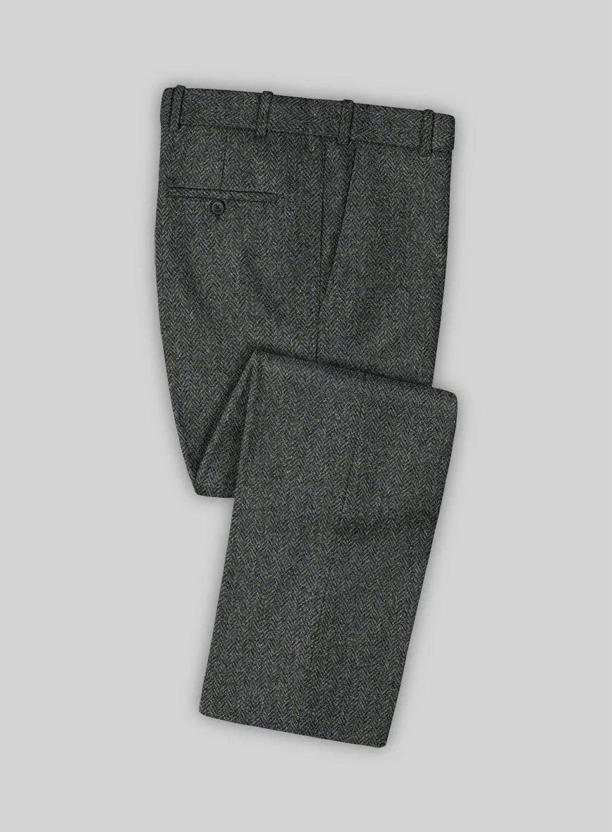 Harris Tweed Ridge Blue Herringbone Suit