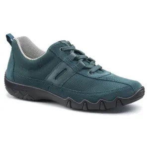 Hotter Leanne TEAL Suede Leather Trainer Style Shoe