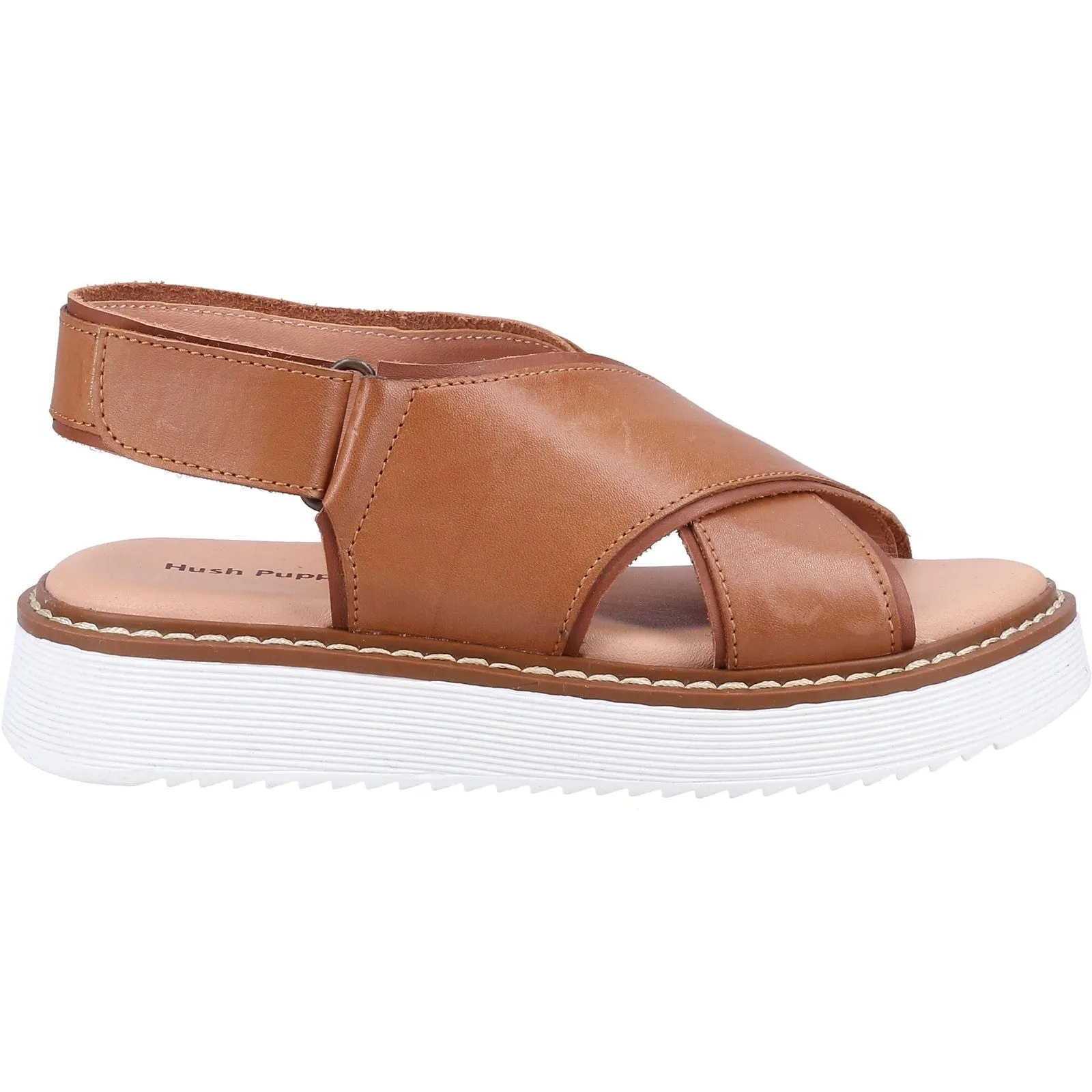 Hush Puppies Girls Clarissa Leather Sandal - Tan