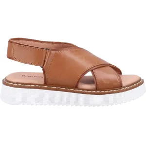 Hush Puppies Girls Clarissa Leather Sandal - Tan