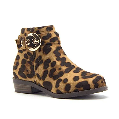 Jazamé Little Girls Ankle High Round Toe Bootie Fashion Chelsea Dress Boots