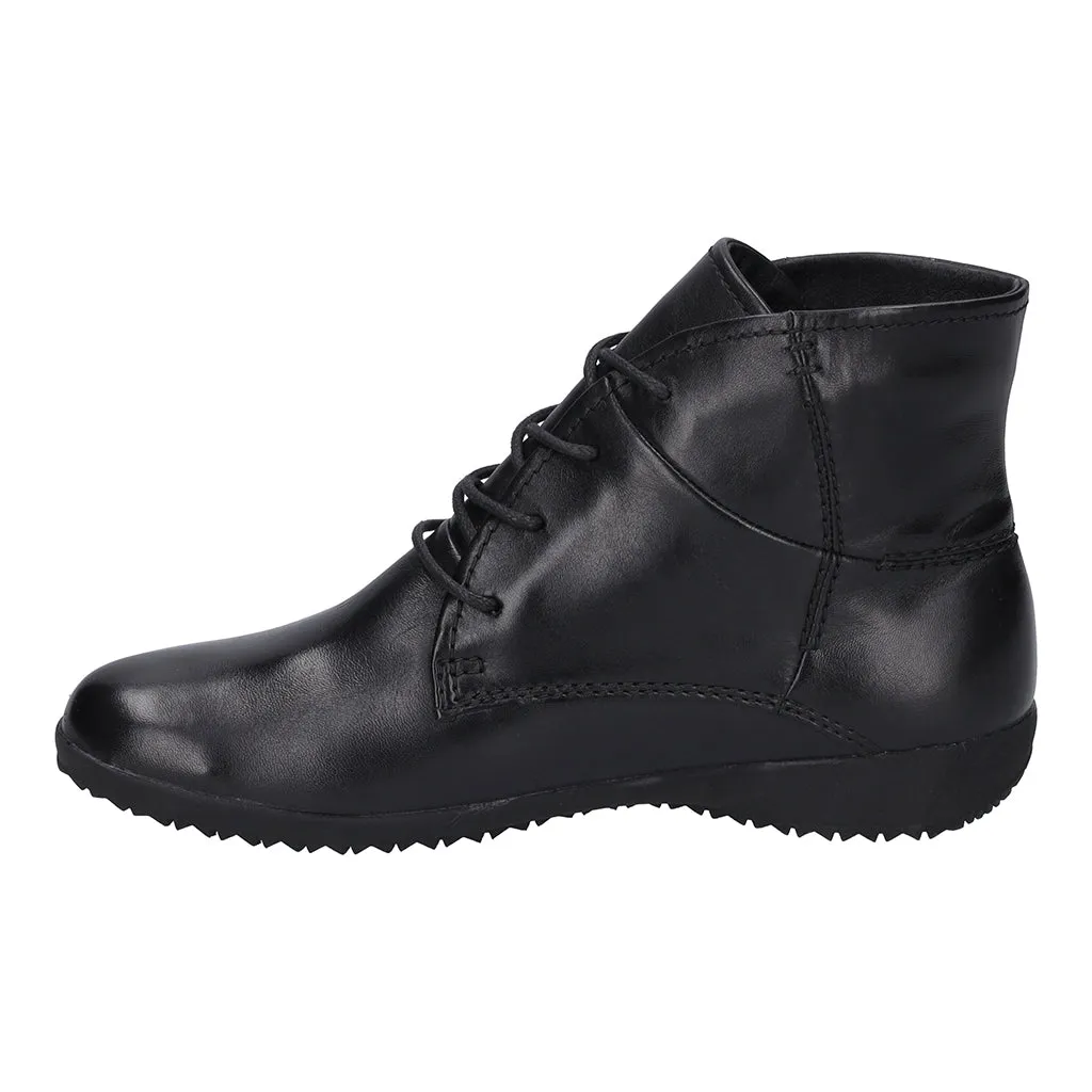 Josef Seibel 79709 Naly 09  Ladies Black Leather Lace Up Ankle Boots