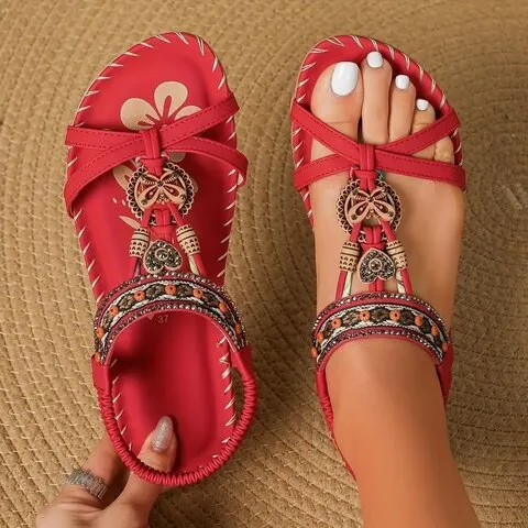 Kara | Bohemian Flat Sandals