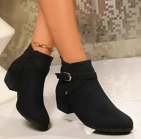 Luxury Orthopedic Buckle Strap Boots