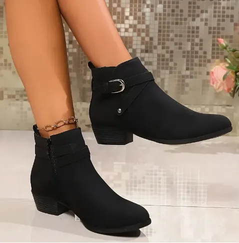 Luxury Orthopedic Buckle Strap Boots