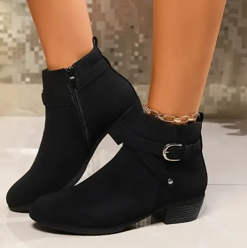 Luxury Orthopedic Buckle Strap Boots