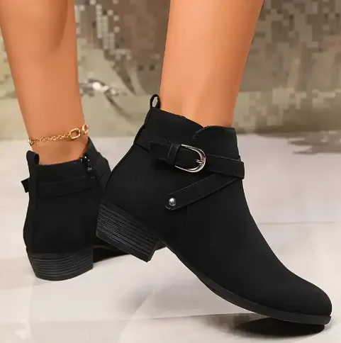 Luxury Orthopedic Buckle Strap Boots