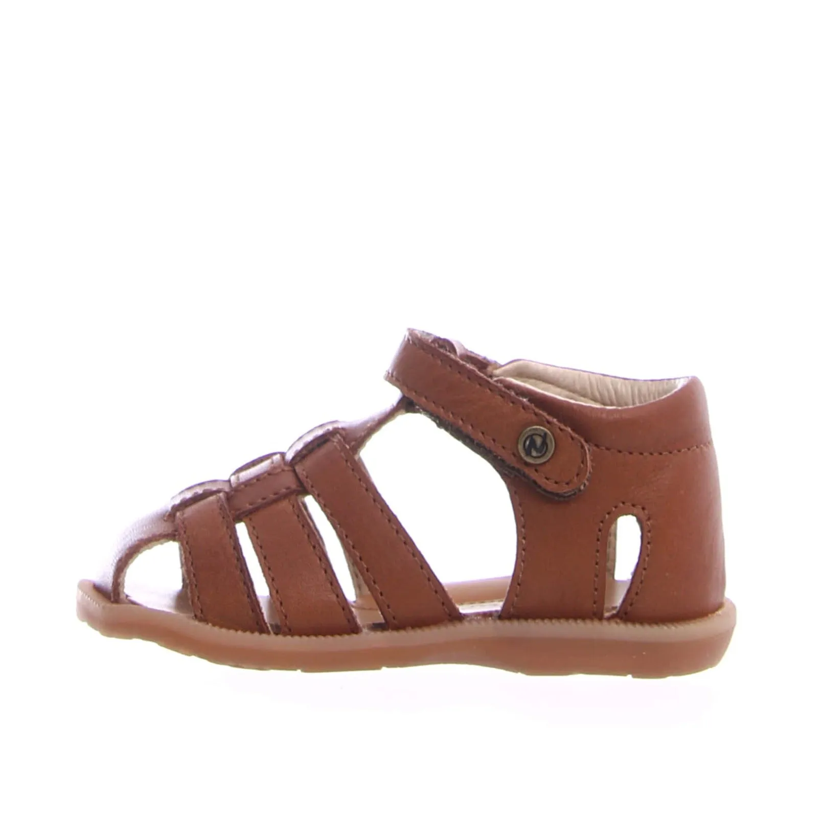 Naturino Boy's and Girl's Zaffiro Sandals - Cognac