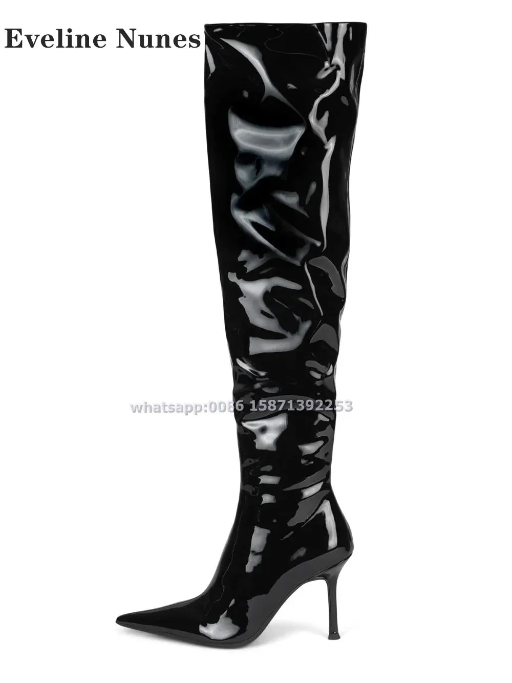 Over The Knee Pointed Toe Heeled Boots are your Splicing modern boots are crafted for the ultimate boss